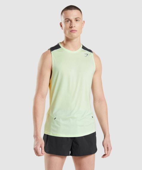 Men's Gymshark Speed Evolve Tanks Mint | CA N1A80D